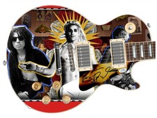 Jane?s Addiction Perry Farrell Signed 1/1 Custom Graphics Guitar ACOA