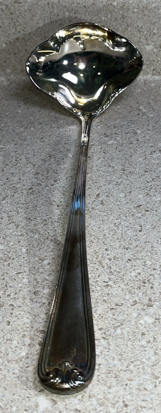 H880B~ Gorham Heritage Silverplate Punch Ladle Double Spout Made in Italy