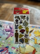 2000 Vintage Pokemon Sticker Sheet -Pikachu Ninetales Venusaur Arbok