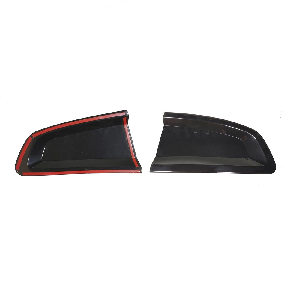 Smoked Black ABS Rear Tail Light Lamp Trim Cover Set For Dodge Charger 2015-2023 - Image 3 of 4