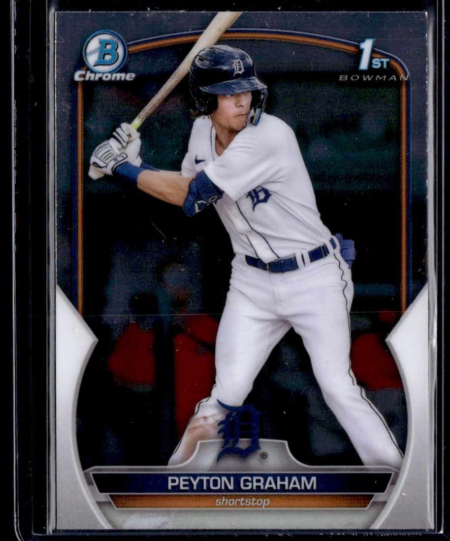 2023 BOWMAN CHROME PEYTON GRAHAM RC DETROIT TIGERS #BCP-57