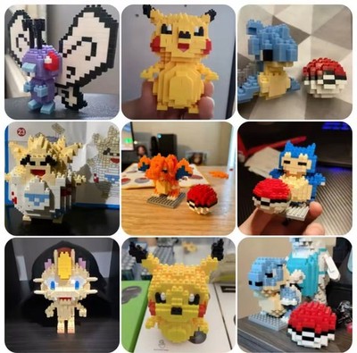 Pokemon 3D Mini Building Blocks Figures Charmander Venusaur Charizard Anime Toys