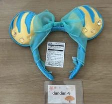 Tokyo Disney Resort  Minnie Ears Ariel The Little Mermaid Flounder  2025 Japan