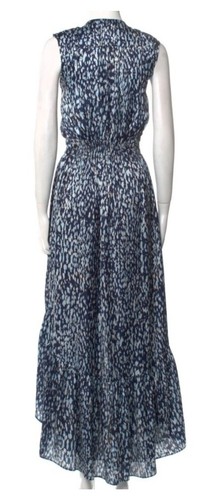 Maxi abito donna Ramy Brook Berlino alto basso nuovo con etichette taglia XS senza maniche blu designer - Foto 6 di 12