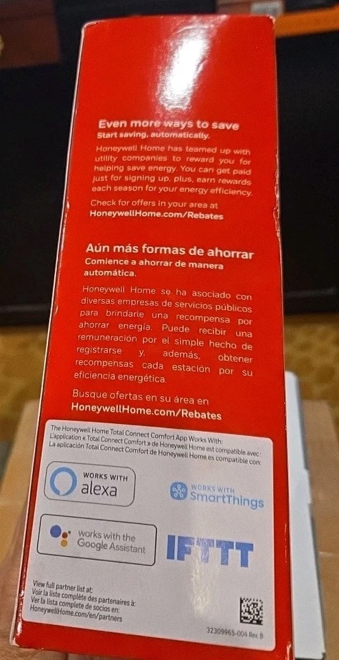 Honeywell Home RTH9585WF1004 Wi-Fi Smart Color Thermostat, (OPEN BOX) - Image 4 of 4