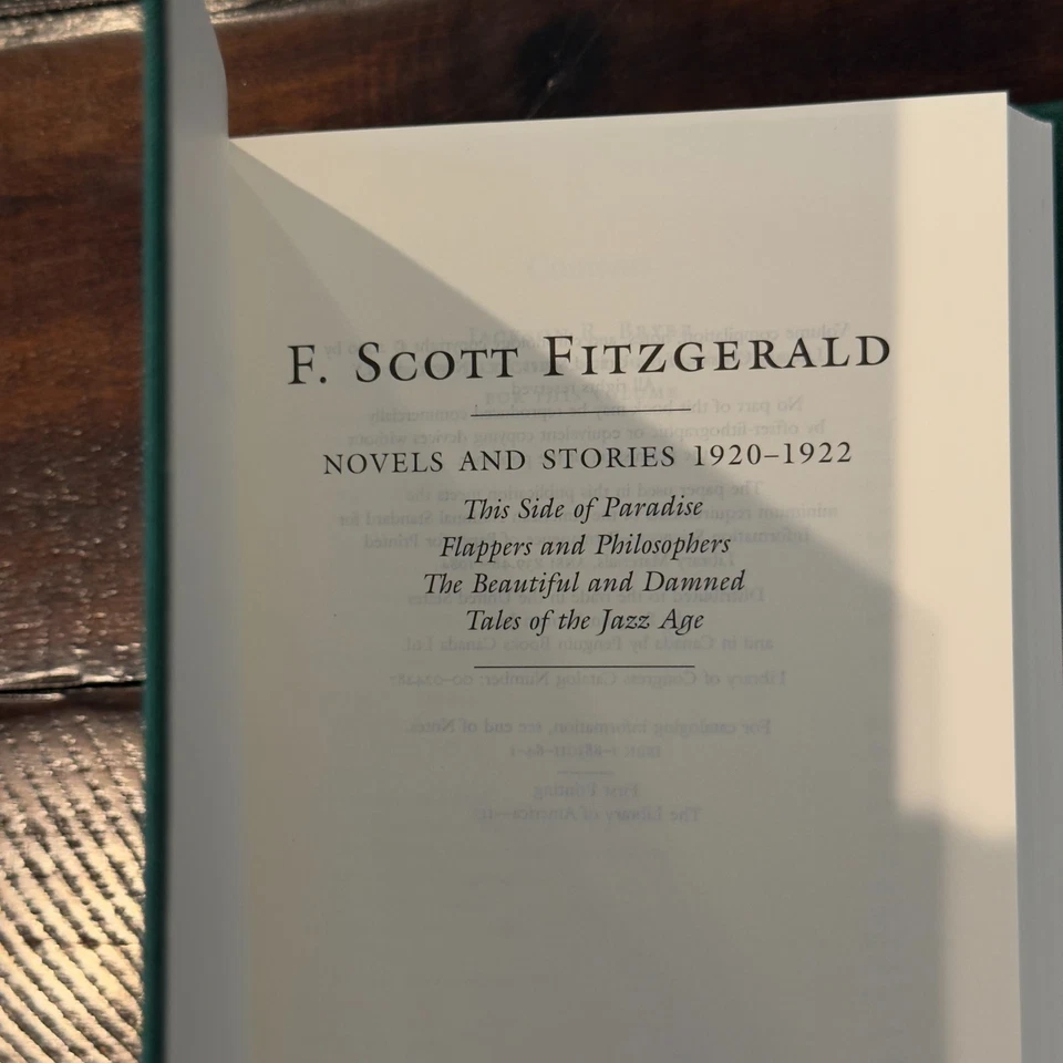 F Scott Fitzgerald NOVELS AND STORIES 1920-1922 This Side of Paradise Jazz Age - Image 4 of 4