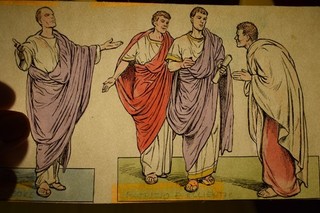 Roe deer original retro colored illustration 1963 12x22cm approx