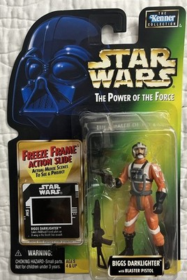 Star Wars POTF Biggs Darklighter Freeze Frame Action Slide '97 Kenner Collection