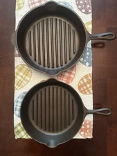  RARE  Axford Cast Iron Junior Broiler and Axford  Broil-Rite Broiler Skillet
