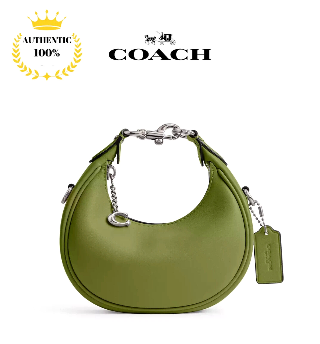 ❤️ COACH Jonie Crossbody 2way Mini Bag CR508 LHX1J Dark Lime
