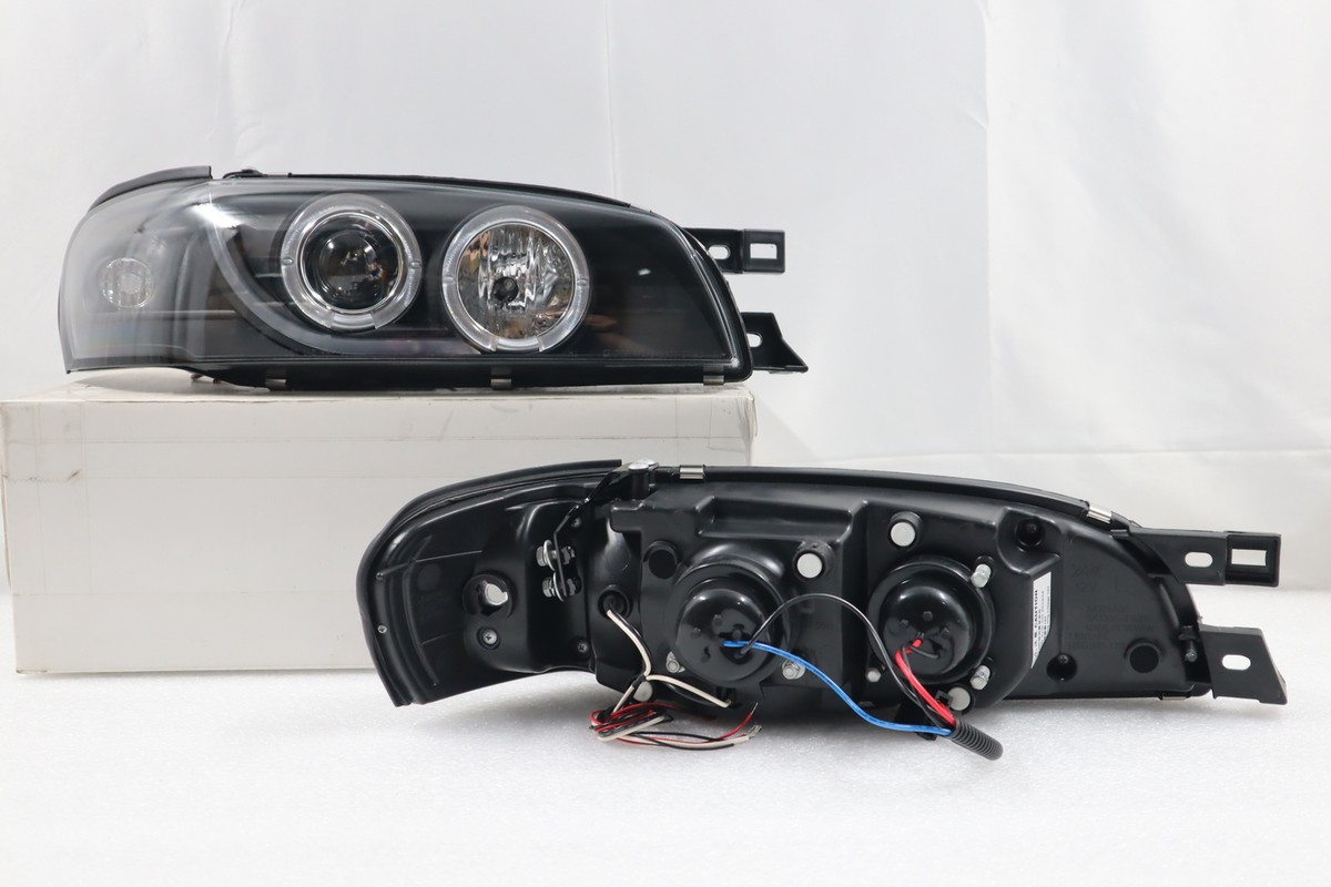 Fit-1995~2001-Subaru Impreza Led Black Headlight+Corner Turn