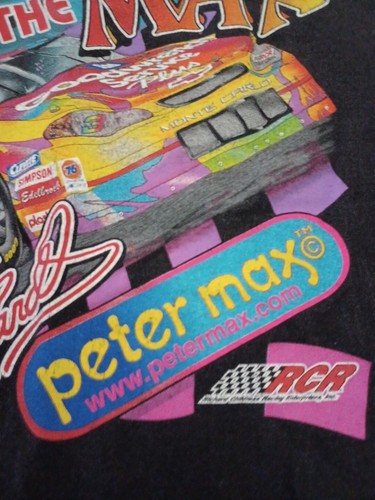 Vintage Peter Max Tribute To Dale Earnhardt Sr Takin' It To The Max T-Shirt XL - Picture 2 of 8
