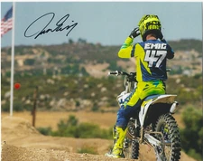 JEFF EMIG Signed 8 x 10 Photo MOTOCROSS Racing AMA Legend VINTAGE Free Shipping