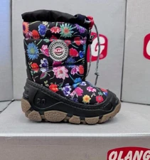 Olang - Kids Eolo Happy Floral Winter 100% Waterproof Boots (-30°C) New in Box