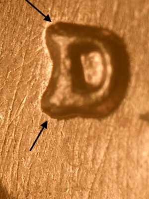 1960-D Small Date RPM#??? D/D Tilted Nice BU/Uncirculated Red Lincoln Cent #5B