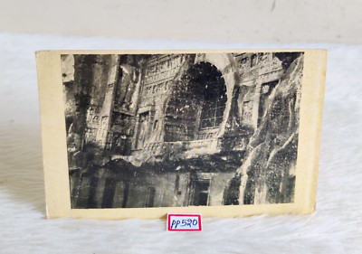 Vintage Original Ajanta Cave Nicht 26 Old Schwarz & Weiß Dekorativ Foto PP520
