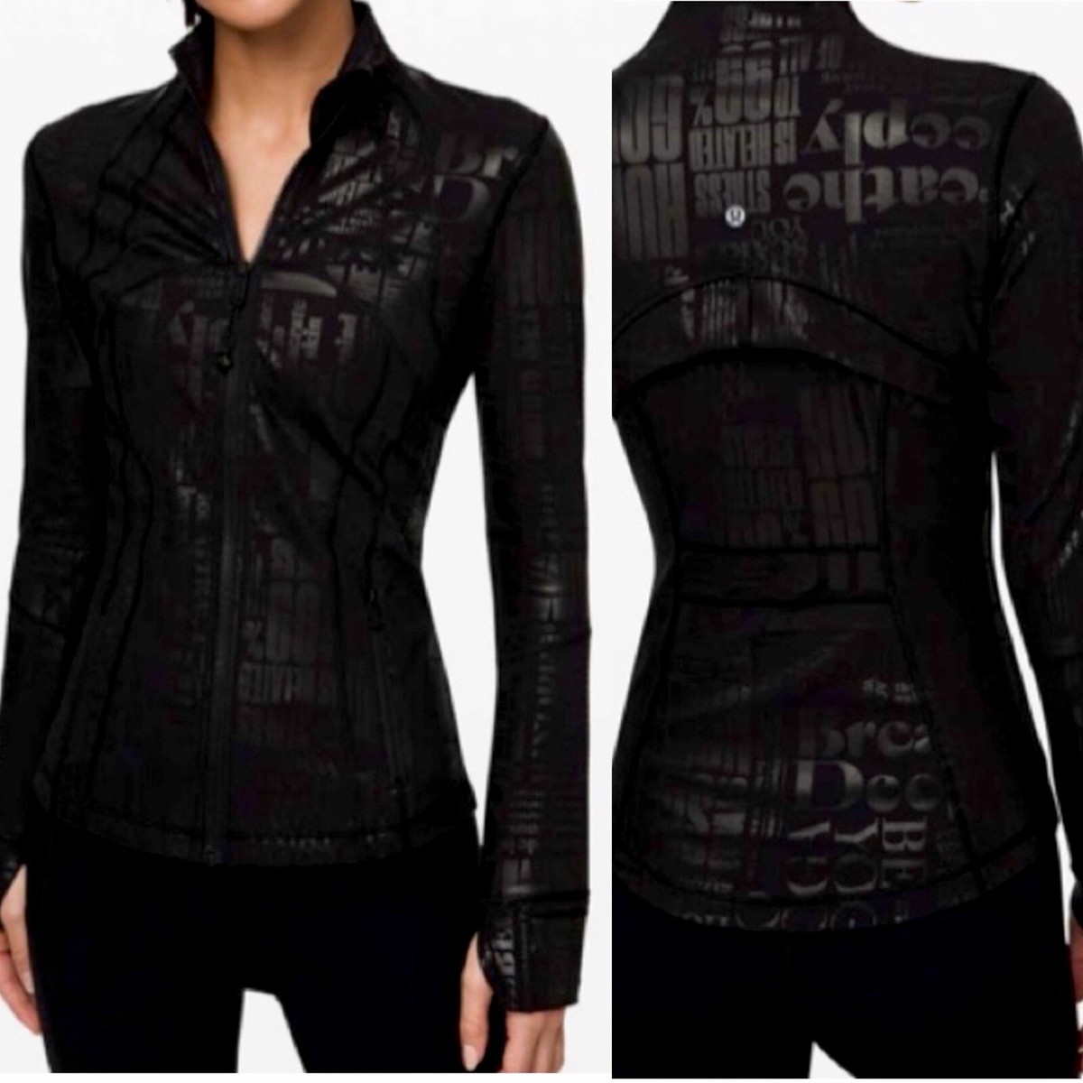 極レアLululemon Define Jacket Spark Lululemon Spark Manifesto Foil define jacket shine special edition
