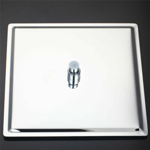 Cabezal de grifo de ducha de lluvia cromado de 12" montado en el techo luz LED con ducha de mano LED-B - Imagen 5 de 9