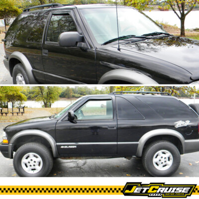 Smoke Acrylic Window Visors / Deflectors For 94-05 Chevy S10, Blazer, GMC Jimmy (2pc)