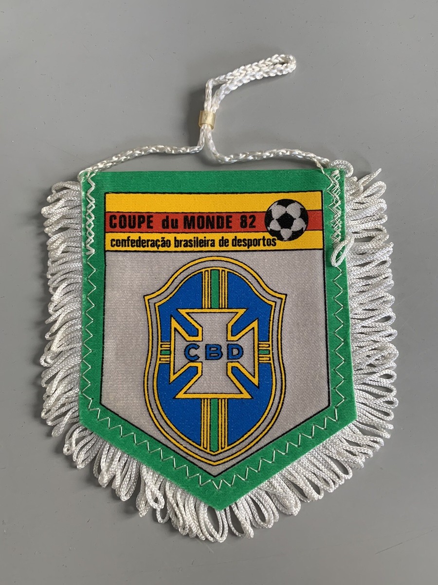 Fanion Brésil Coupe Du Monde 1986 – Vintage – Pennant – Football – Paraguay