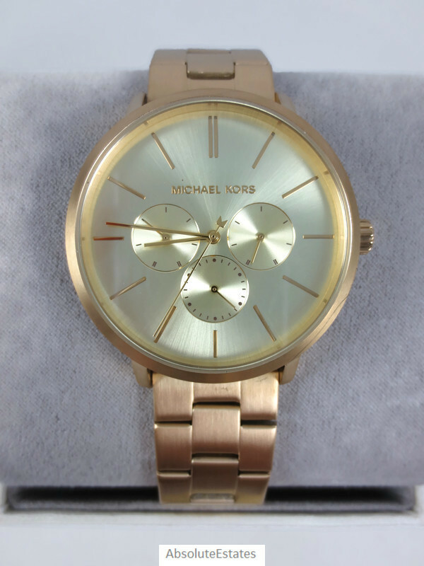 NEW Michael Kors Men's Blake Multifunction Gold Tone Watch NEW Michael Kors Men's Blake Multifunction Gold Tone Watch
