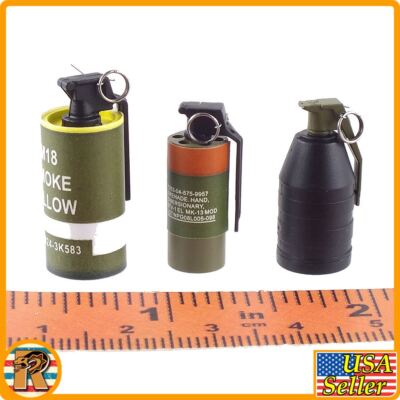 Recce Element SMU - Grenades Set - 1/6 Scale - Easy Simple Action Figures