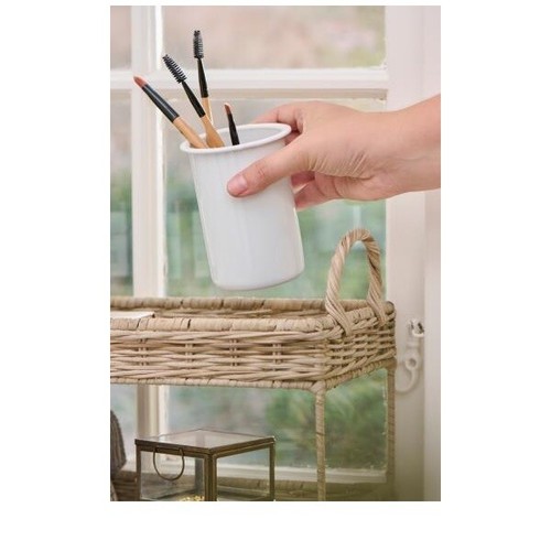 Vaso De Esmalte Vintage Blanco 400 Ml De Ib Laursen - Imagen 2 de 3