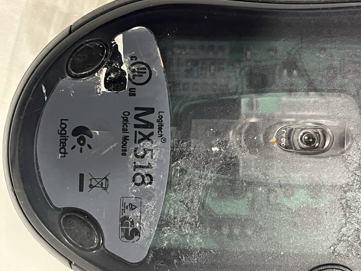 Logitech MX518 Legendary Optical Gaming Mouse Wired Used Tested