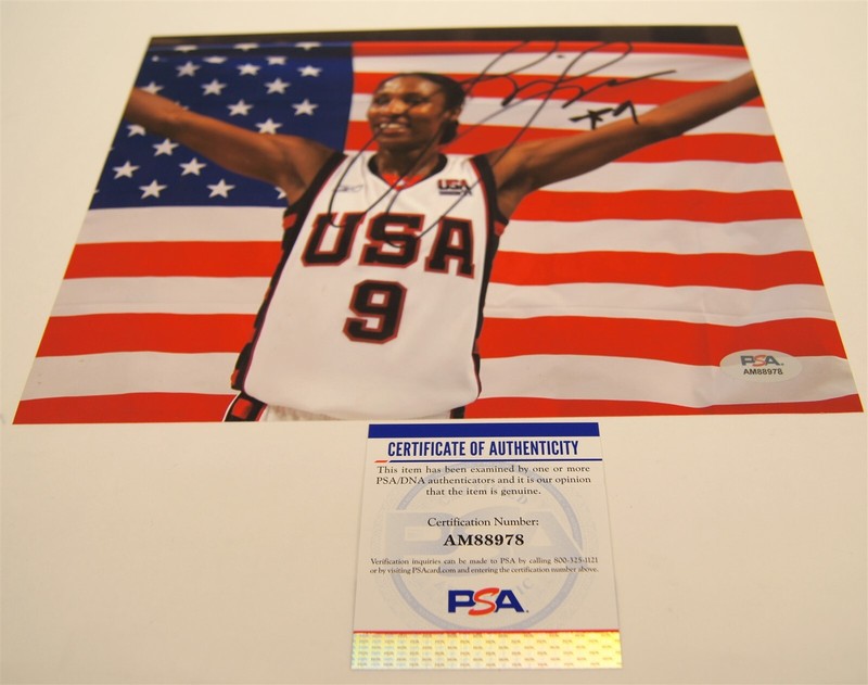 Signed LISA LESLIE USA Basketball 8x10 Photo PSA/DNA COA AUTO