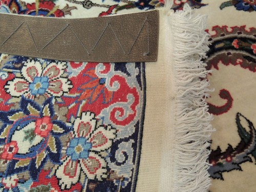 4x6, 5x7 Semi-Antique Qu'm Esphahan Oriental Area Rug Quark Wool Paisley - Picture 10 of 10