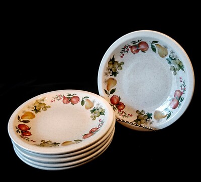 6 Wedgwood QUINCE  Bread & BUTTER Plates 6 3/8'' ENGLAND - OVEN TO TABLE -NEW