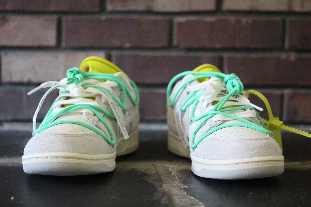 DS OFF-WHITE NIKE DUNK LOW “LOT 14” SZ 9.5 | eBay