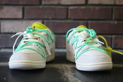 DS OFF-WHITE NIKE DUNK LOW “LOT 14” SZ 9.5 | eBay