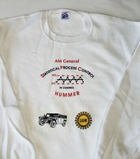 Vtg AM General GM Hummer Sweatshirt Jerzees 50/50 Shirt Mens Size XL Made in USA