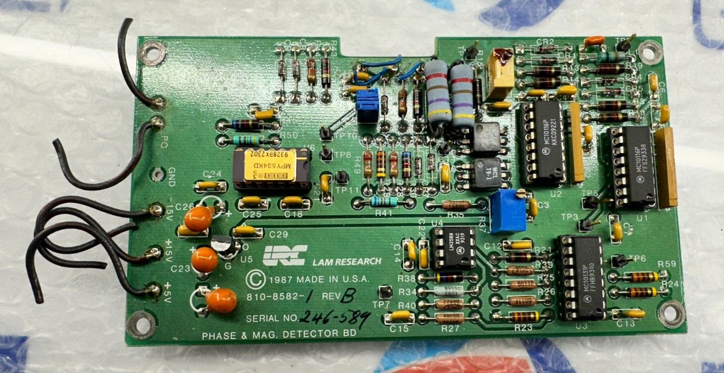 LAM RESEARCH 810-8582-1 REV B PHASE & MAG DETECTOR BOARD