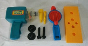 ð© 1991-1992 Fisher Price Action Tool Power Drill Set #7172 COMPLETE Vintage | eBay