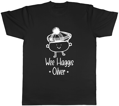 Personalised Wee Haggis Mens Unisex T-Shirt Tee