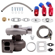 Gt45 T4 Racing Turbocharger V-band Up To 600 Hp Oil Feed Return Line