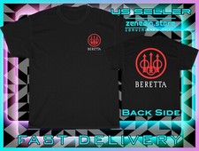 New Tee BERETTA Firearms Guns Logo Men's T-Shirt American Heavy Cotton T-Shirt
