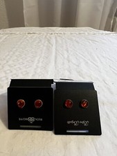 2 Paar Ohrstecker bernsteinfarben 