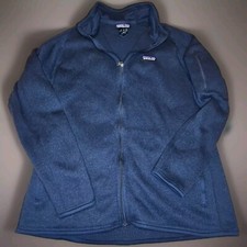 Patagonia Better Sweater Women s XL Navy Full Zip Polyester Worn Wear Outdoors