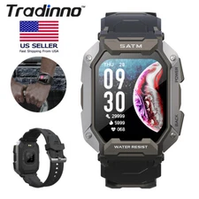 Men Tactical Military Smart Watches Health Tracker Waterproof for ios/Android US