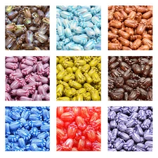 Rutkovsky 111-40012 Tulip Bud Pressed Beads Czech Glass 12x8mm Size 15g Pack