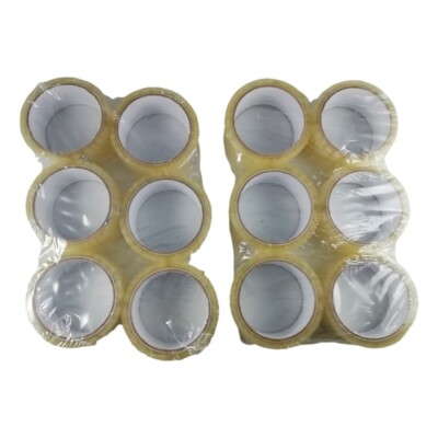 12x Rollen Klebeband transparent 50mx48mm Verpackung Karton