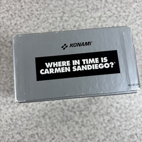 Where in Time is Carmen Sandiego? (Nintendo NES 1991) Konami - BOX ONLY