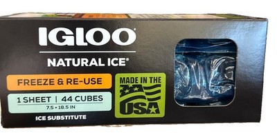 IGLOO Natural Ice 44-Cube Natural Ice Sheet - Blue