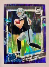 2023 Donruss Optic Rated Rookie Purple Shock Prizm Michael Mayer #260 Raiders RC