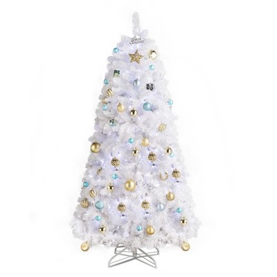 6ft 845 Branches Hanging Tree Structure PVC Material White Round 