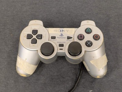 Sony PlayStation 2 DualShock 2 Controller Silver - FOR PARTS / REPAIR