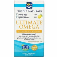Nordic Naturals Ultimate Omega-3 1280 Mg, 60 Fischgelatine-Softgels, Zitrone